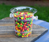 Clear Ice Bucket with Tong | 4 Count